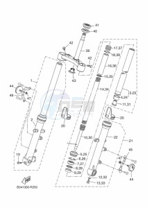 XSR700 MTM690-U (B9J2) drawing FRONT FORK