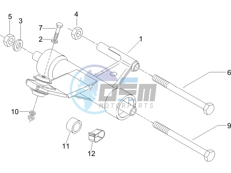 Swinging arm