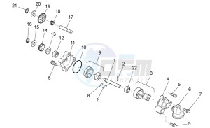 MXV 450 Cross drawing Oil pump