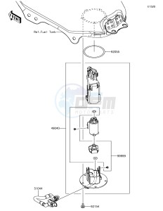 VERSYS-X 300 ABS KLE300CHF XX (EU ME A(FRICA) drawing Fuel Pump