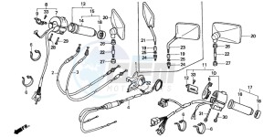 VT1100C2 drawing SWITCH/CABLE (VT1100CS/CT)