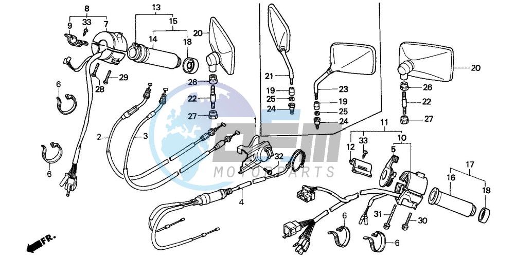 SWITCH/CABLE (VT1100CS/CT)