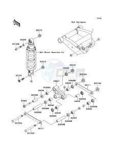 Z750 ZR750LBF FR GB XX (EU ME A(FRICA) drawing Suspension