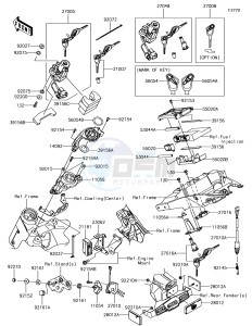 Z1000 ZR1000HHF XX (EU ME A(FRICA) drawing Ignition Switch