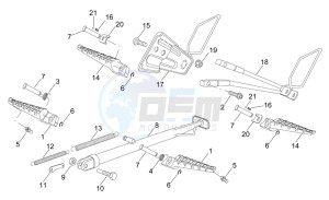 RS 50 drawing Foot rests - Lateral stand