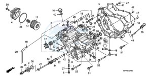 TRX420FA9 Australia - (U) drawing FRONT CRANKCASE COVER