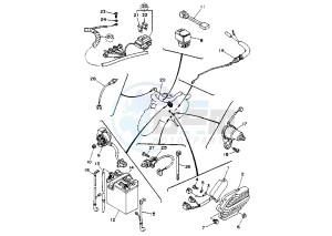 XV VIRAGO 535 drawing BATTERY