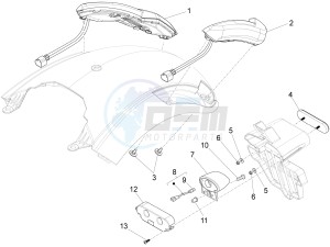 Audace 1400 USA-CND 1380 drawing Rear lights