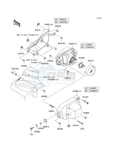 KRF 750 G [TERYX 750 FI 4X4] (G9F) G9F drawing HEADLIGHT-- S- -