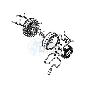 JET 14 125I/X8A L7 drawing MAGNETO / FLYWHEEL