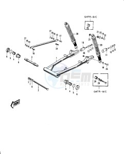 G4 TR (A-C) 100 drawing SWING ARM_SHOCK ABSORBERS -- 70-73- -