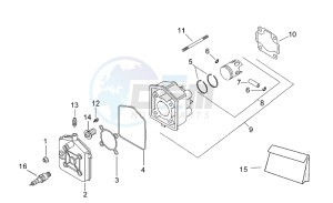 Rally 50 H2O drawing Cylinder head I