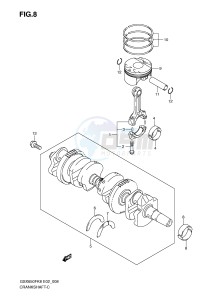 GSX650F (E2) Katana drawing CRANKSHAFT