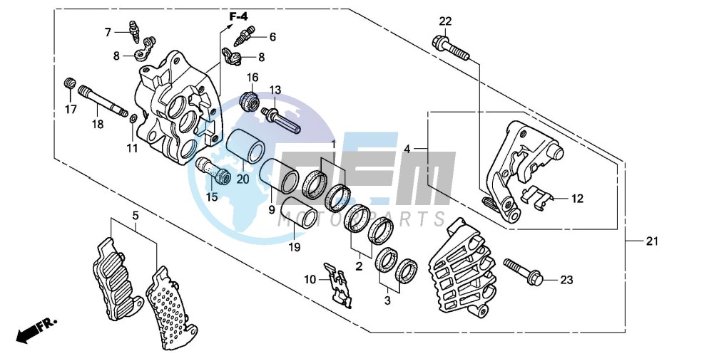 R. FRONT BRAKE CALIPER