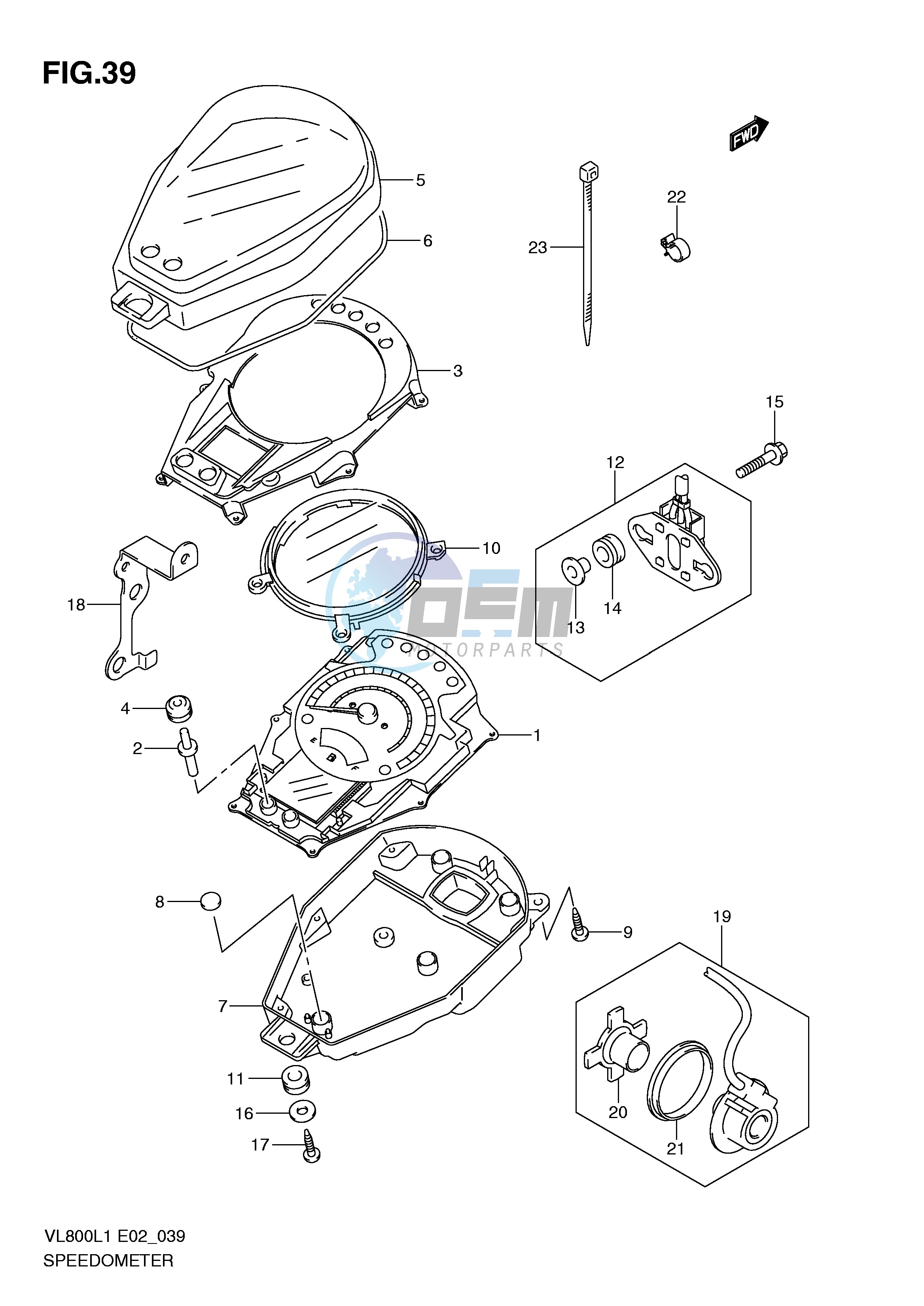 SPEEDOMETER (VL800L1 E24)