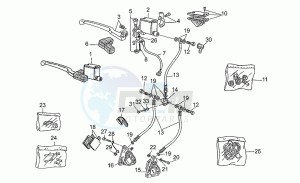 Nevada 350 drawing Front master cilinder