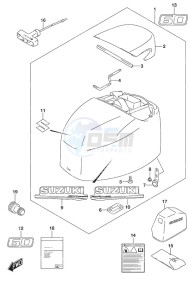 DF 60A drawing Engine Cover High Thrust