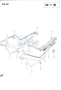 GSX500E (E39) drawing FRAME COVER (GSX500EF)