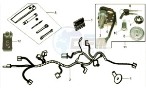 HD 200 drawing WIRING HARNASS - ELECTRONIC PARTS - TOOLKIT