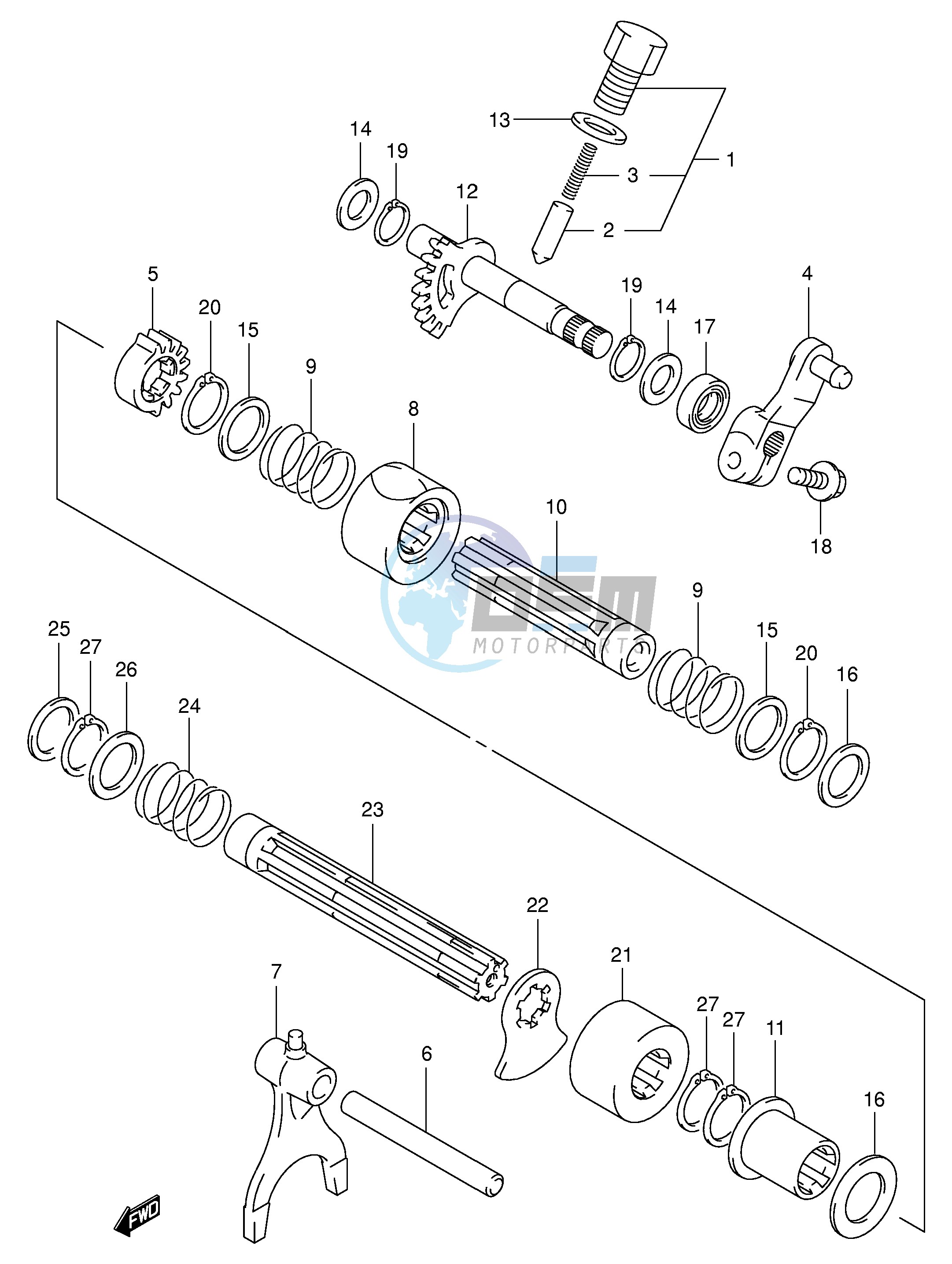 GEAR SHIFTING (2)(MODEL K3)