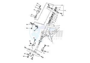 XVS DRAG STAR 650 drawing STEERING MY98-99