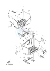 YFM550FWA YFM5FGD GRIZZLY 550 (1NP8) drawing STAND & FOOTREST