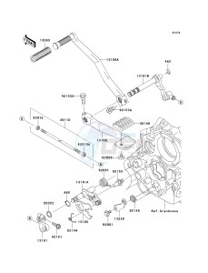 VN 1600 A [VULCAN 1600 CLASSIC] (A6F-A8FA) A6F drawing GEAR CHANGE MECHANISM