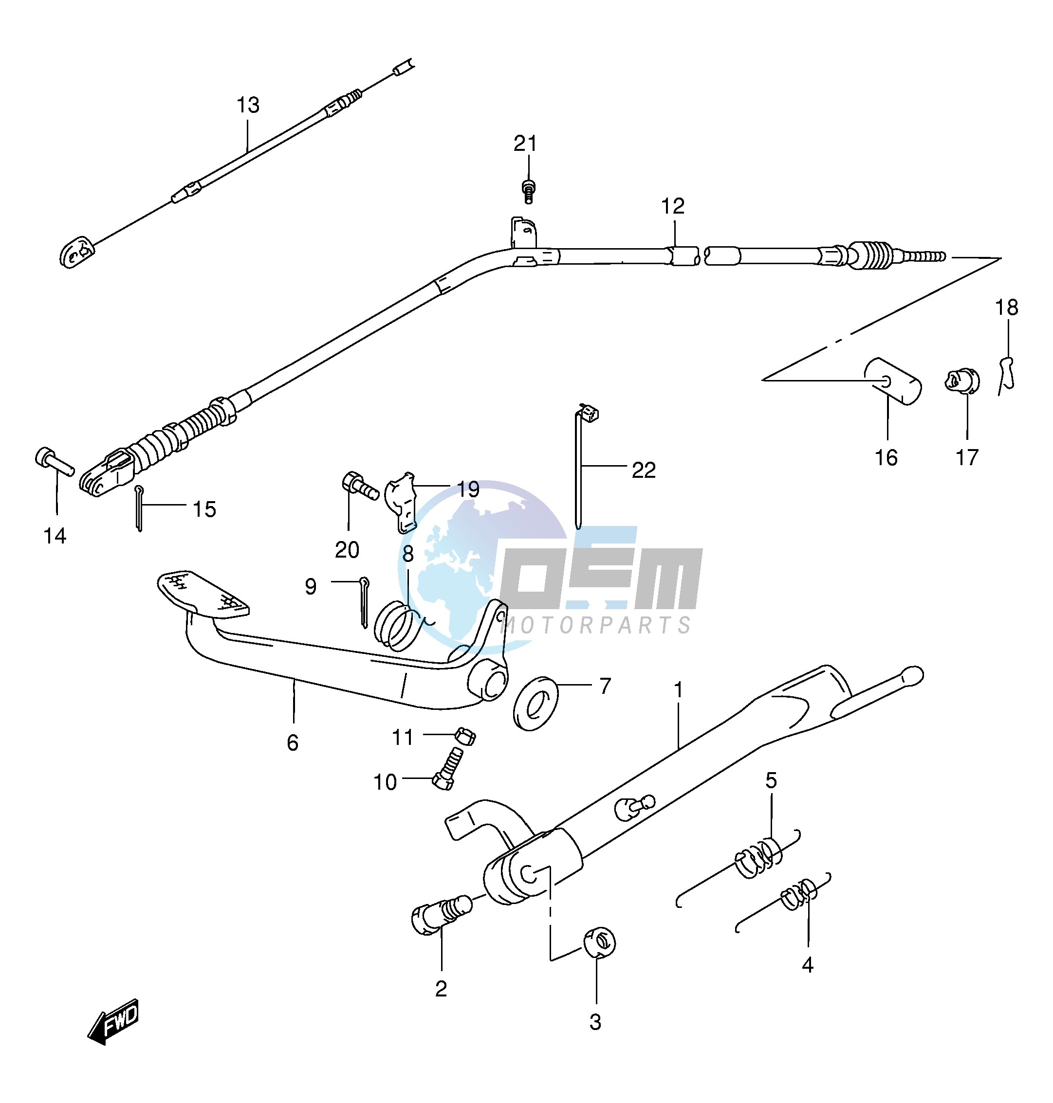 STAND - REAR BRAKE