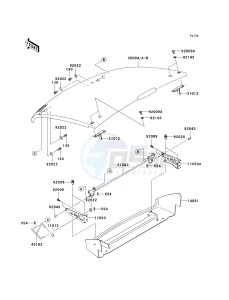 KAF 400 B [MULE 600] (B6F-B9F) B6F drawing FENDERS