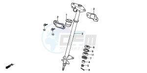 TRX90 drawing STEERING SHAFT