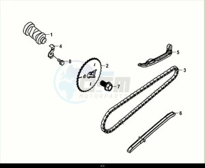 JET4 RX 125 (XE12W4-EU) (E5) (M1) drawing CAM SHAFT