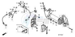 XL700VA9 France - (F / ABS CMF) drawing IGNITION COIL