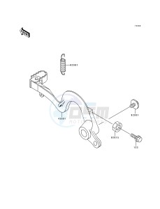 KX 250 H [KX250] (H1-H2) [KX250] drawing BRAKE PEDAL