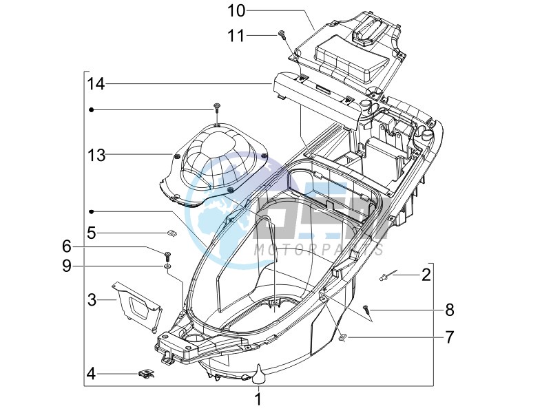 Helmet box - Undersaddle