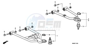 TRX250TEB drawing FRONT ARM