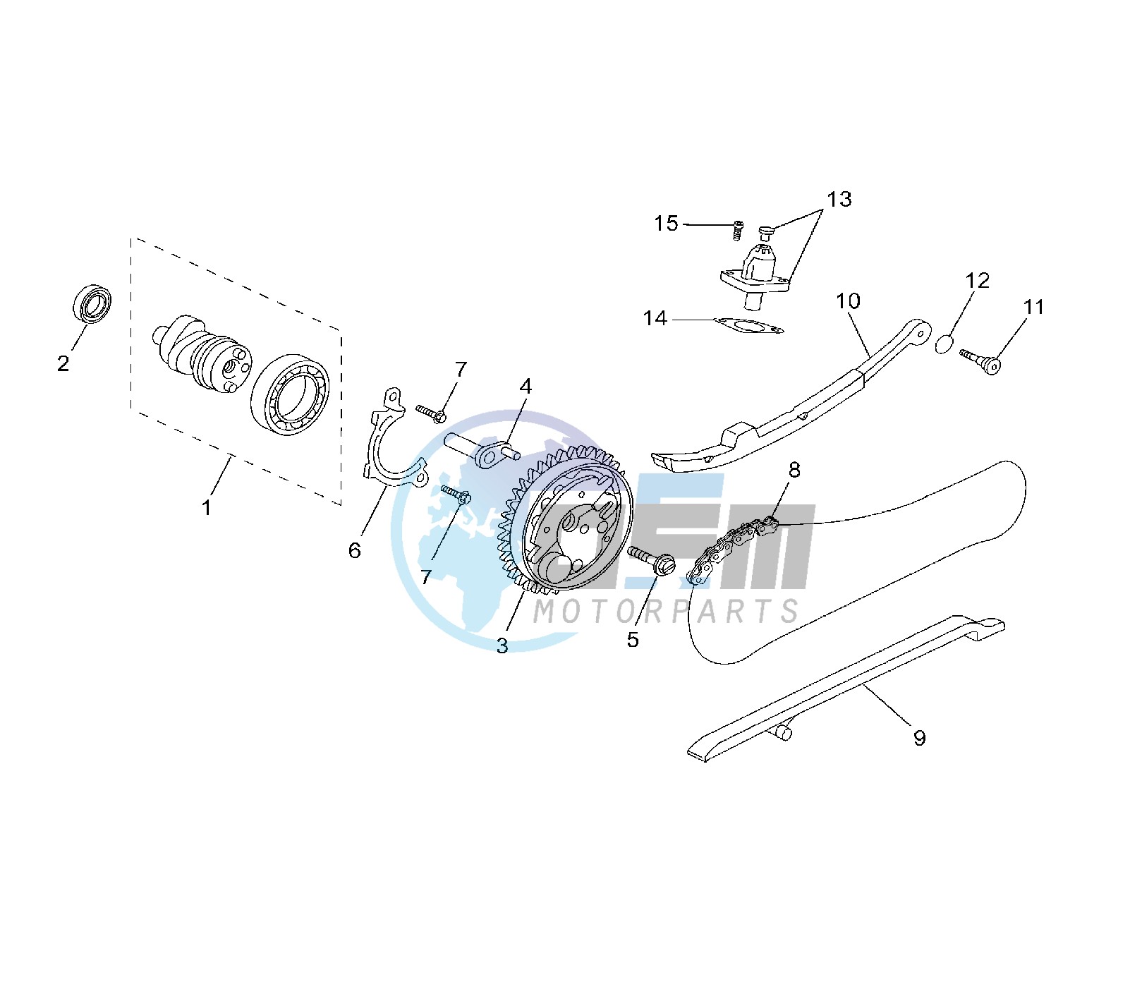 CAMSHAFT AND TIMING CHAIN