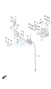 DF 25A drawing Clutch Rod Remote Control