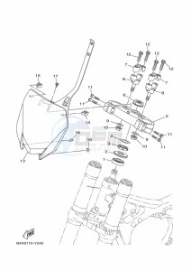 YZ125 (B4XJ) drawing STEERING