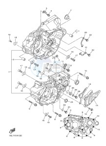 YZ450F (1SL1 1SL2 1SL3 1SL4) drawing CRANKCASE