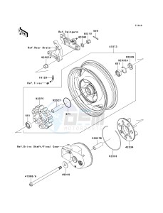 VN 1600 D [VULCAN 1600 NOMAD] (D6F-D8FA) D6F drawing REAR WHEEL_CHAIN