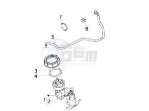 Beverly 350 4t 4v ie e3 Sport Touring drawing Supply system