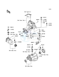 MULE_610_4X4 KAF400AEF EU drawing Gear Change Mechanism