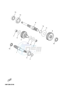 YP125RA (ABS) X-MAX125 ABS X-MAX125 ABS (2ABE) drawing TRANSMISSION