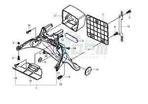 Fly 150 drawing Rear fender