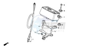 XR200R drawing SPEEDOMETER