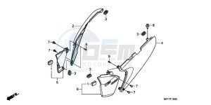 XL700V9 France - (F / CMF SPC) drawing SIDE COVER