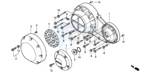 VTX1800C1 drawing RIGHT CRANKCASE COVER