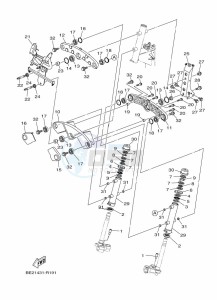 MWS125-C TRICITY 125 (BU5G) drawing STEERING