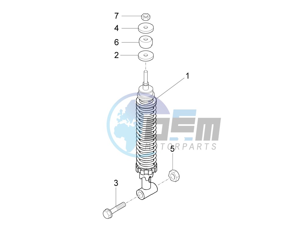 Rear suspension - Shock absorber/s