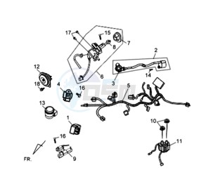 SYMPLY 150 drawing WIRING HARNASS